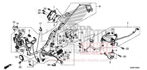 FAISCEAU DES FILS (NSS125DF/ADF/ADH) NSS125ADH de 2017